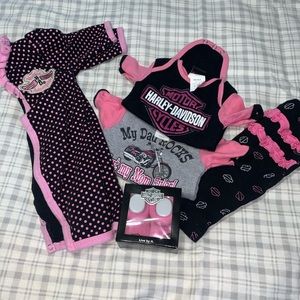 Infant girl Harley Davidson clothes